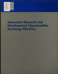 Cover Image: Innovative Research and Development Opportunities for Energy Efficiency