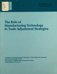 Cover Image: Role of Manufacturing Technology in Trade Adjustment Strategies