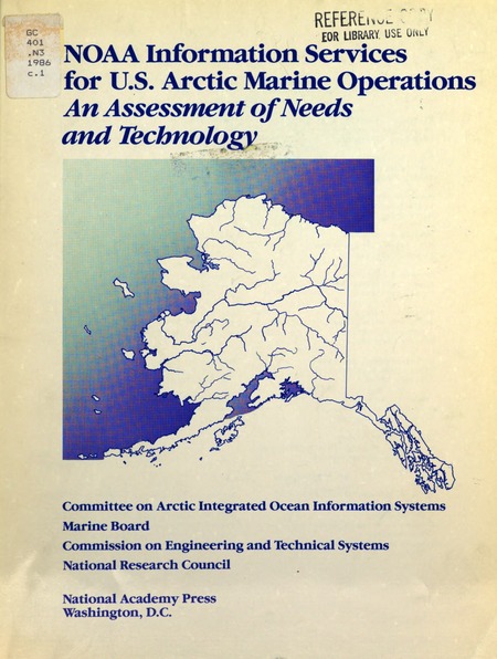 Cover: NOAA Information Services for U.S. Arctic Marine Operations: An Assessment of Needs and Technology