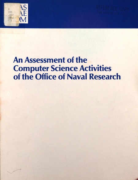 Assessment of the Computer Science Activities of the Office of Naval Research