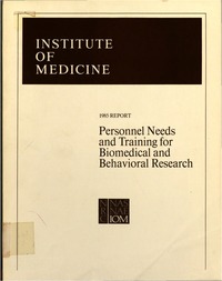 Cover Image:Personnel Needs and Training for Biomedical and Behavioral Research