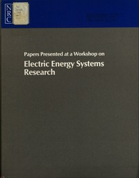 Cover Image: Papers Presented at a Workshop on Electric Energy Systems Research