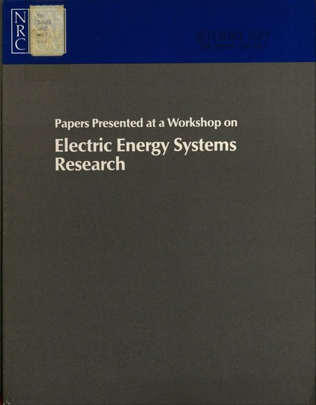 Cover: Papers Presented at a Workshop on Electric Energy Systems Research