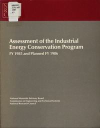 Assessment of the Industrial Energy Conservation Program: FY 1985 and Planned FY 1986