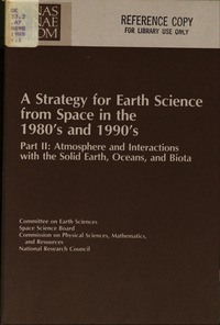Cover Image:A Strategy for Earth Science From Space in the 1980's and 1990's