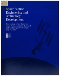 Cover Image:Space Station Engineering and Technology Development