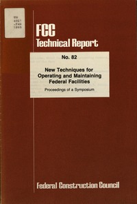 Cover Image: New Techniques for Operating and Maintaining Federal Facilities