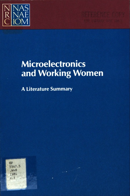 Microelectronics and Working Women: A Literature Summary
