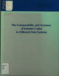 Cover Image: The Comparability and Accuracy of Industry Codes in Different Data Systems