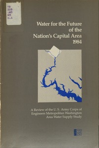 Cover Image: Water for the Future of the Nation's Capital Area, 1984