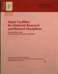 Cover Image: Major Facilities for Materials Research and Related Disciplines