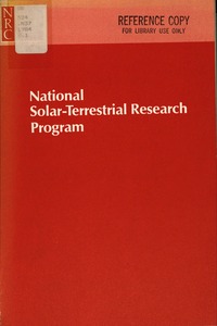 Cover Image: National Solar-Terrestrial Research Program