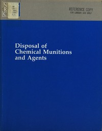 Cover Image: Disposal of Chemical Munitions and Agents