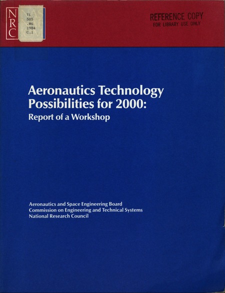 Cover: Aeronautics Technology Possibilities for 2000: Report of a Workshop