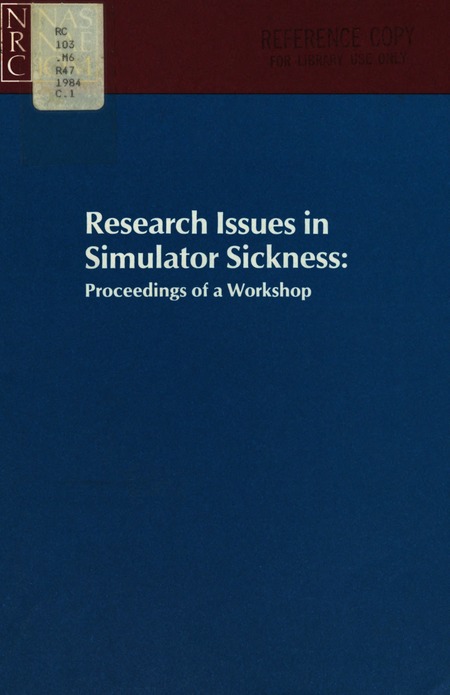 Cover: Research Issues in Simulator Sickness: Proceedings of a Workshop