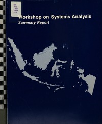 Cover Image: Workshop on Systems Analysis