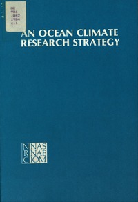 Cover Image:An Ocean Climate Research Strategy