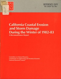 California Coastal Erosion and Storm Damage During the Winter of 1982-83: A Reconnaissance Report