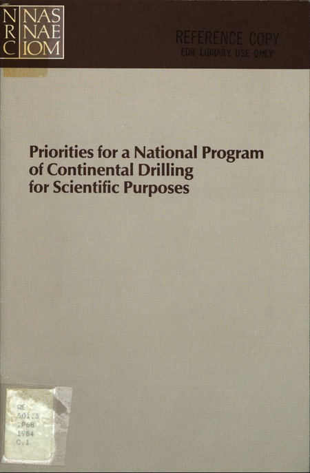Priorities for a National Program of Continental Drilling for Scientific Purposes