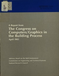 Cover Image: A Report from the Congress on Computers/Graphics in the Building Process