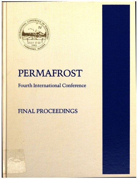 Cover: Permafrost: Fourth International Conference, Final Proceedings