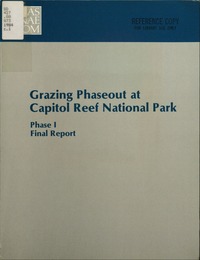 Cover Image: Grazing Phaseout at Capitol Reef National Park