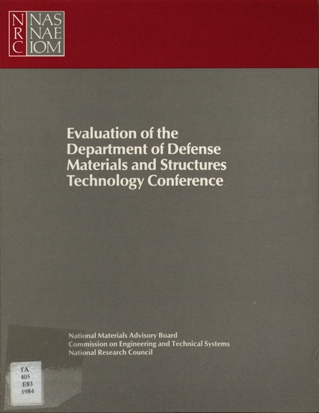 Cover: Evaluation of the Department of Defense Materials and Structures Technology Conference: Report of the Committee on Materials and Structures Technology Conference