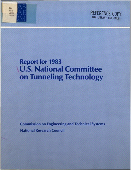 U.S. National Committee on Tunneling Technology: Report for 1983