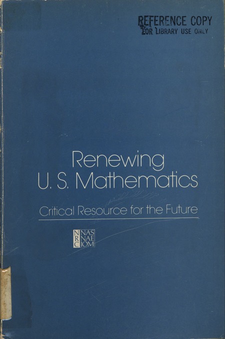 Renewing U.S. Mathematics: Critical Resource for the Future