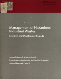 Cover Image: Management of Hazardous Industrial Wastes
