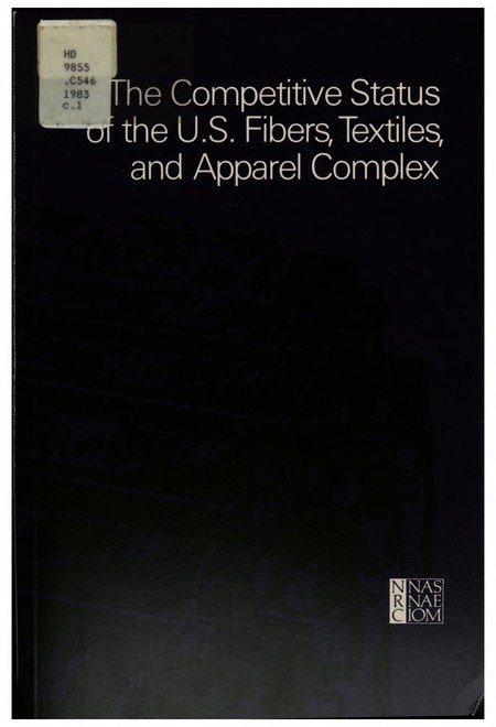 Cover: The Competitive Status of the U.S. Fibers, Textiles, and Apparel Complex