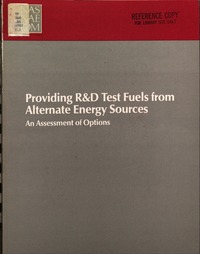 Cover Image: Providing R&D Test Fuels from Alternate Energy Sources