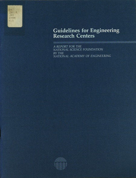 Guidelines for Engineering Research Centers