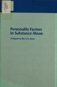 Cover Image: Personality Factors in Substance Abuse