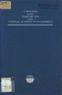 Cover Image: A Program for the Third Decade of the National Academy of Engineering