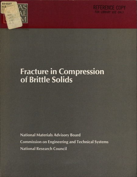 Cover: Fracture in Compression of Brittle Solids
