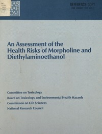 Cover Image: Assessment of the Health Risks of Morpholine and Diethylaminoethanol