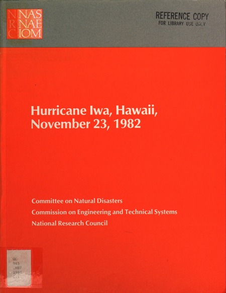 Cover: Hurricane Iwa, Hawaii, November 23, 1982