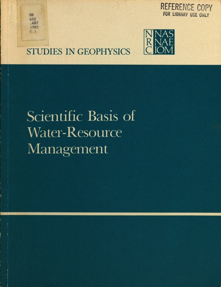 Scientific Basis of Water-Resource Management