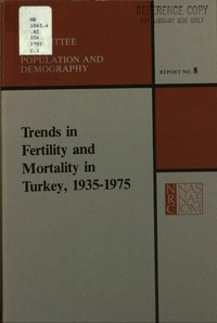 Cover Image: Trends in Fertility and Mortality in Turkey, 1935-1975
