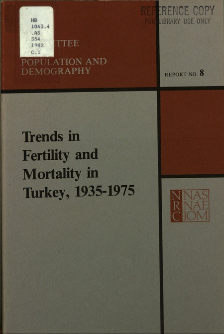 Trends in Fertility and Mortality in Turkey, 1935-1975