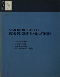 Vision Research for Flight Simulation: A Report on a Workshop on Simulation of Low-Level Flight