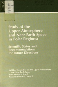 Cover Image:Study of the Upper Atmosphere and Near-Earth Space in Polar Regions