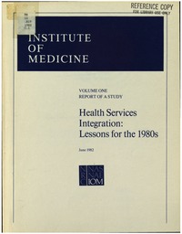 Cover Image:Health Services Integration