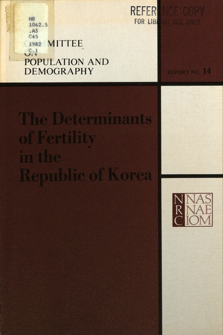 Cover: Determinants of Fertility in the Republic of Korea