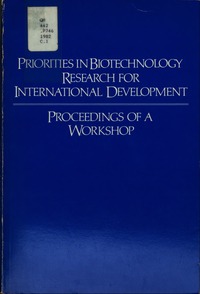 Cover Image: Priorities in Biotechnology Research for International Development