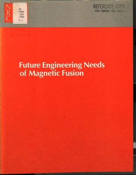 Cover: Future Engineering Needs of Magnetic Fusion