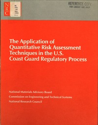 Cover Image:Application of Quantitative Risk Assessment Techniques in the U.S. Coast Guard Regulatory Process