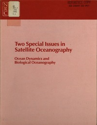 Cover Image: Two Special Issues in Satellite Oceanography