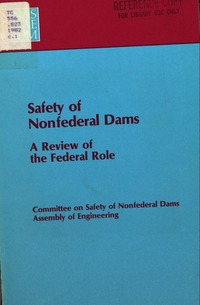 Cover Image: Safety of Nonfederal Dams